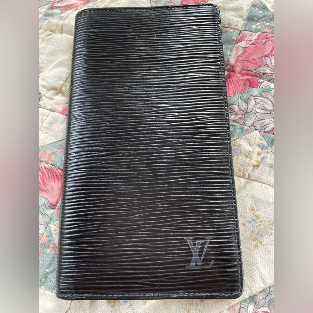 Louis Vuitton Black Leather Wallet